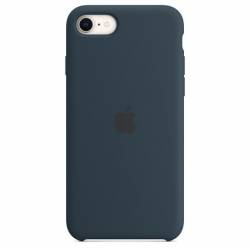 Siliconenhoesje voor iPhone SE Abyss-blauw 
