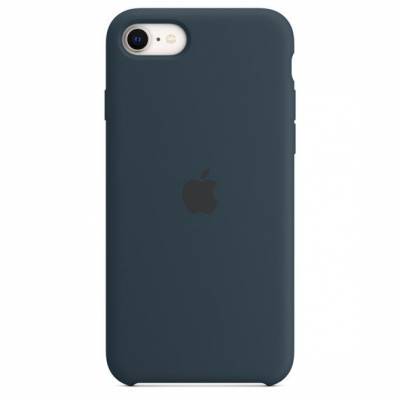 Siliconenhoesje voor iPhone SE Abyss-blauw Apple