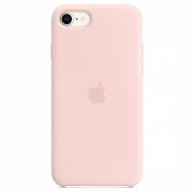 Siliconenhoesje voor iPhone SE - Kalkroze Apple