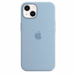 Siliconenhoesje met MagSafe voor iPhone 13 Mistblauw 