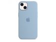 iPhone 13 silicone case blue fog