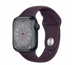 Apple Watch Series 8 GPS + Cellular 41mm Midnight Aluminium Case with Midnight Sport Band Regular Apple