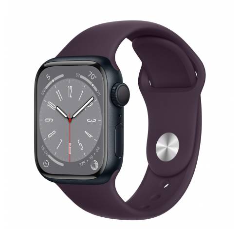 Apple Watch Series 8 GPS + Cellular 41mm Midnight Aluminium Case with Midnight Sport Band Regular  Apple