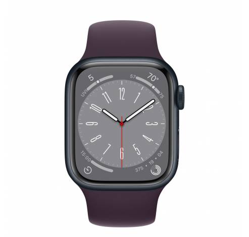 Apple Watch Series 8 GPS + Cellular 41mm Midnight Aluminium Case with Midnight Sport Band Regular  Apple