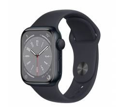 Apple Watch Series 8 GPS 41mm Midnight Aluminium Case with Midnight Sport Band - Regular Apple