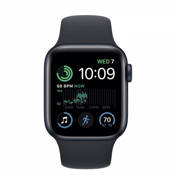 Apple Apple Watch SE GPS 40mm Midnight Aluminium Case met Midnight Sport Band Regular