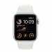 Apple Watch SE GPS + Cellular 40mm Silver Aluminium Case met White Sport Band Regular 