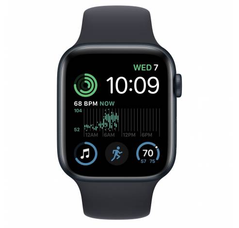 Apple Watch SE GPS 44mm Midnight Aluminium Case met Midnight Sport Band Regular  Apple