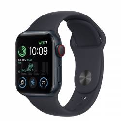 Apple Apple Watch SE GPS + Cellular 40mm Midnight Aluminium Case met Midnight Sport Band Regular