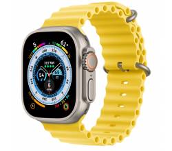 Apple Watch Ultra GPS + Cellular 49mm Titanium Case met Yellow Ocean Band Apple