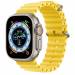 Apple Watch Ultra GPS + Cellular 49mm Titanium Case met Yellow Ocean Band 