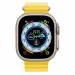 Apple Watch Ultra GPS + Cellular 49mm Titanium Case met Yellow Ocean Band 