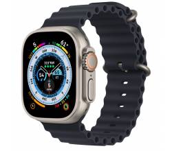 Apple Watch Ultra GPS + Cellular 49mm Titanium Case met Midnight Ocean Band Apple