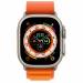 Apple Watch Ultra GPS + Cellular 49mm Titanium Case with Orange Alpine Loop Large 