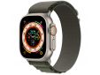 Apple Watch Ultra GPS + Cellular 49mm Titanium Case with Green Alpine Loop Large
