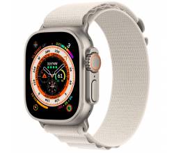 Apple Watch Ultra GPS + Cellular 49mm Titanium Case with Starlight Alpine Loop Small Apple