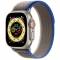 Apple Watch Ultra GPS + Cellular 49mm Titanium Case with Blue/Gray Trail Loop S/M 