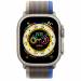 Apple Watch Ultra GPS + Cellular 49mm Titanium Case with Blue/Gray Trail Loop S/M 