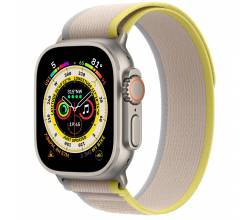 Apple Watch Ultra GPS + Cellular 49mm Titanium Case with Yellow/Beige Trail Loop M/L Apple