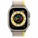 Apple Watch Ultra GPS + Cellular 49mm Titanium Case with Yellow/Beige Trail Loop M/L 
