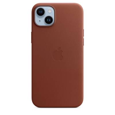 Coque en cuir pour iPhone 14 Plus avec MagSafe Omber Apple