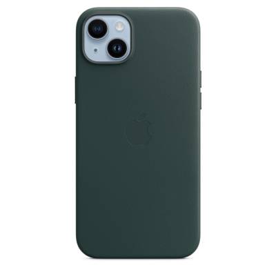 Étui en cuir pour iPhone 14 Plus avec MagSafe Forest Green Apple