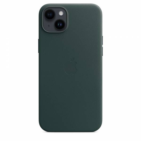 Leren hoesje met MagSafe voor iPhone 14 Plus Forest Green 