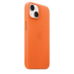Leren hoesje met MagSafe voor iPhone 14 Orange Apple