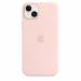 Siliconenhoesje met MagSafe voor iPhone 14 Plus Chalk Pink 