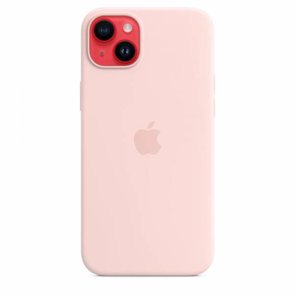 Siliconenhoesje met MagSafe voor iPhone 14 Plus Chalk Pink 