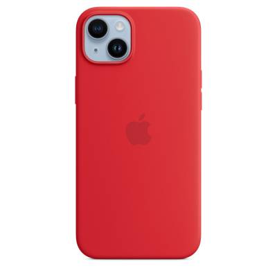 Coque en silicone pour iPhone 14 plus avec MagSafe (PRODUCT)RED Apple