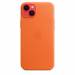 Leren hoesje met MagSafe voor iPhone 14 Plus Oranje 