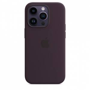 Siliconenhoesje met MagSafe voor iPhone 14 Pro Elderberry 