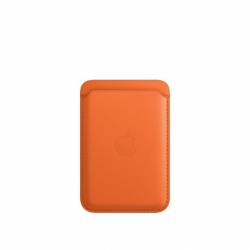 Apple Leren kaarthouder met MagSafe voor iPhone Oranje