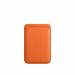 Leren kaarthouder met MagSafe voor iPhone Oranje 