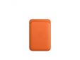 Porte-cartes iPhone en cuir avec MagSafe Orange
