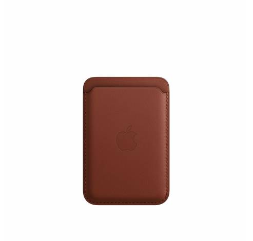 Porte-cartes en cuir pour iPhone avec MagSafe Umber  Apple
