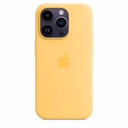 Siliconenhoesje met MagSafe voor iPhone 14 Pro Sunglow Apple
