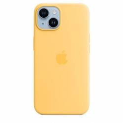 Siliconenhoesje met MagSafe voor iPhone 14 Sunglow Apple