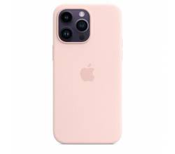 Siliconenhoesje met MagSafe voor iPhone 14 Pro Max Chalk Pink Apple