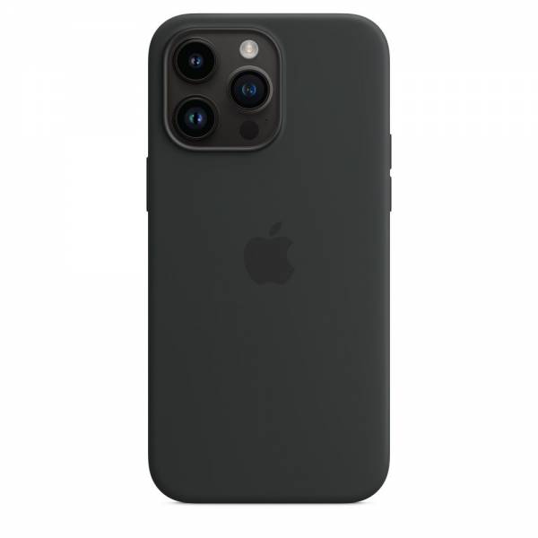 Siliconenhoesje met MagSafe voor iPhone 14 Pro Max Midnight 