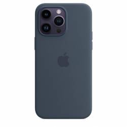 Siliconenhoesje met MagSafe voor iPhone 14 Pro Max Storm Blue 