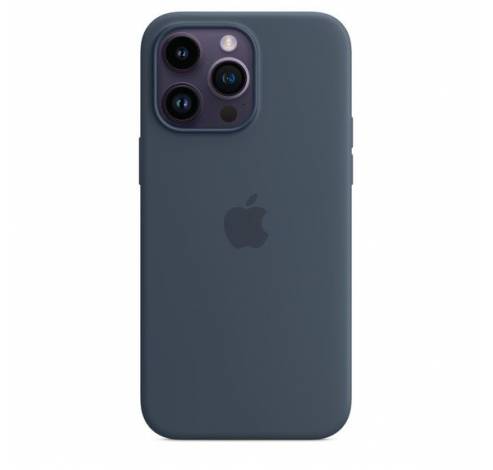 Siliconenhoesje met MagSafe voor iPhone 14 Pro Max Storm Blue  Apple