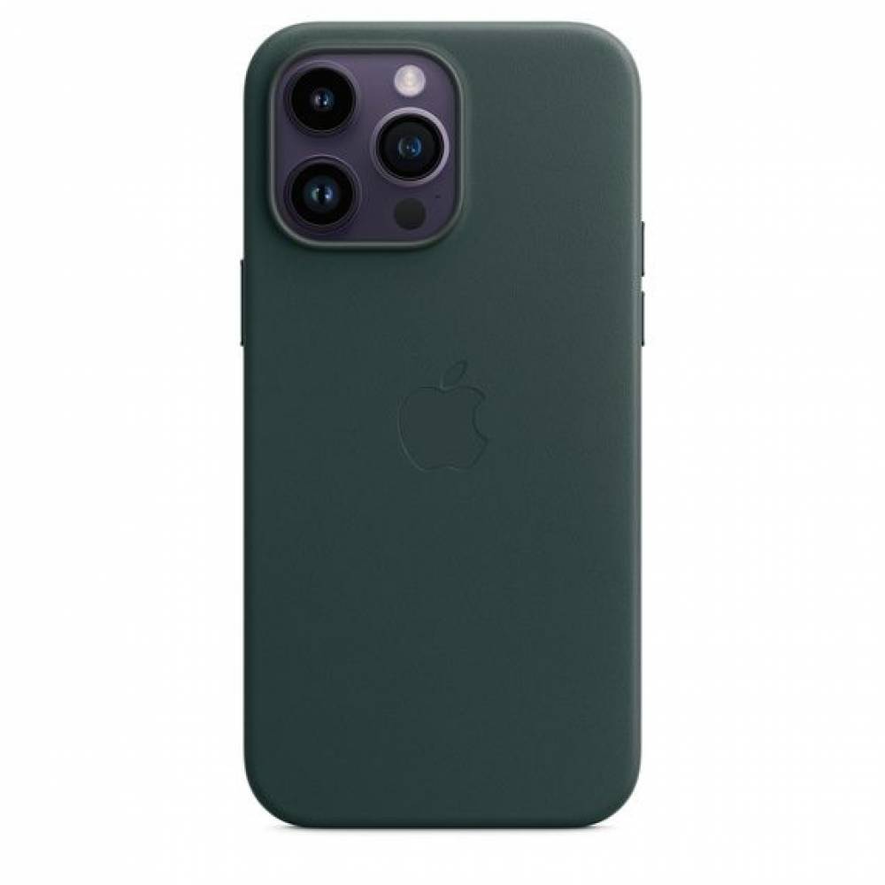 Leren hoesje met MagSafe voor iPhone 14 Pro Max Forest Green 