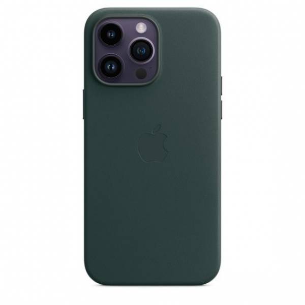 Apple Leren hoesje met MagSafe voor iPhone 14 Pro Max Forest Green