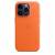 Leren hoesje met MagSafe voor iPhone 14 Pro Orange Apple