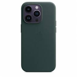 Leren hoesje met MagSafe voor iPhone 14 Pro Forest Green Apple