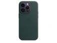 Leren hoesje met MagSafe voor iPhone 14 Pro Forest Green