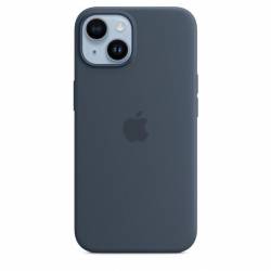 Siliconenhoesje met MagSafe voor iPhone 14  Storm Blue 