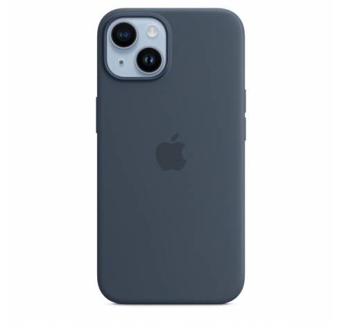 Siliconenhoesje met MagSafe voor iPhone 14  Storm Blue  Apple